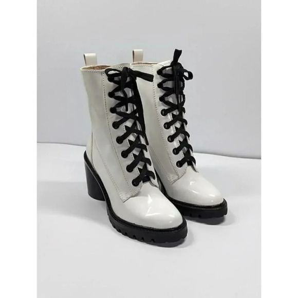 Marc Jacobs Women's Ryder White Leather High-Heel Booties Size 38 EU (MSRP $495) - Picture 3 of 12